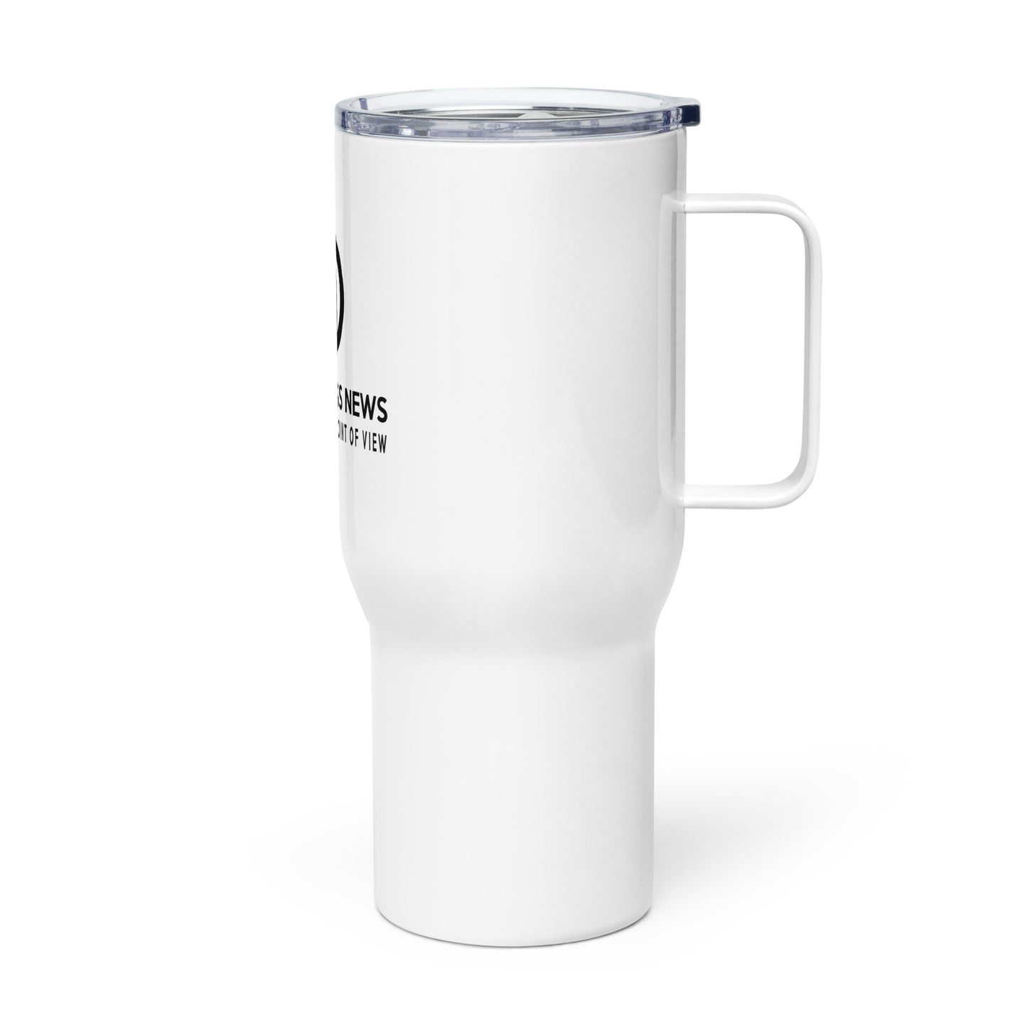 HIGH WITNESS NEWS Travel mug with a handle