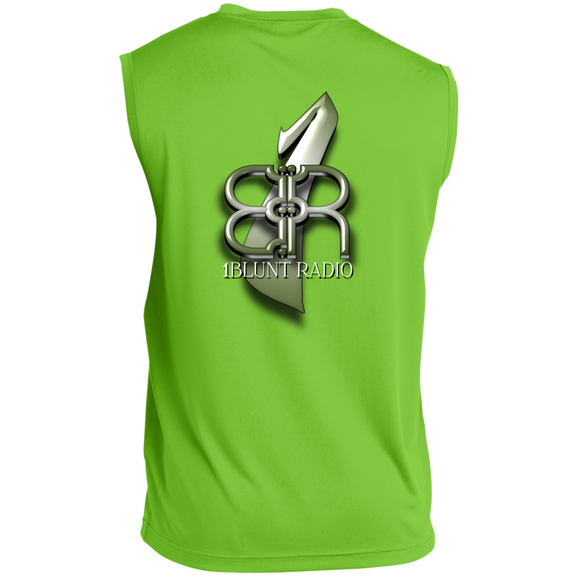 1Bluntradio - ST352 Men’s Sleeveless Performance Tee