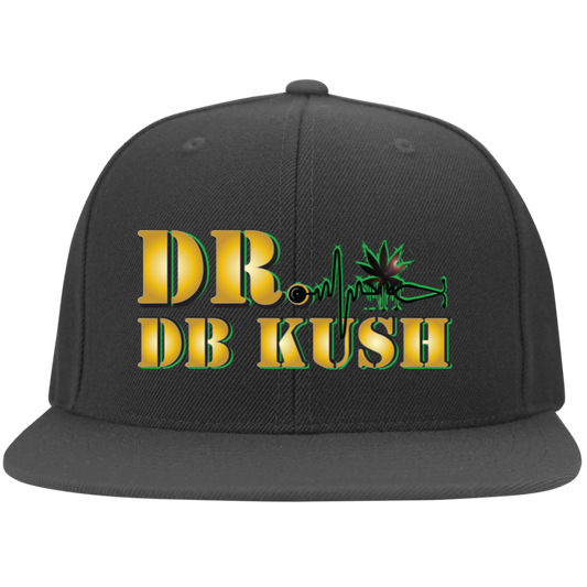 Dr Db Kush - 6297F Embroidered Flat Bill Twill Flexfit Cap