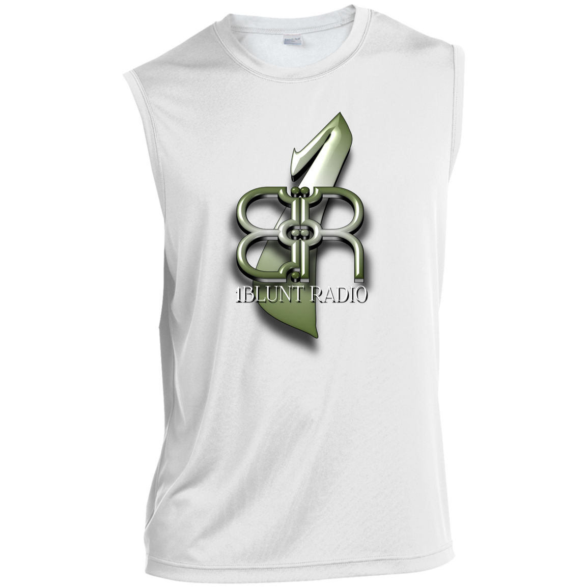 1Bluntradio - ST352 Men’s Sleeveless Performance Tee