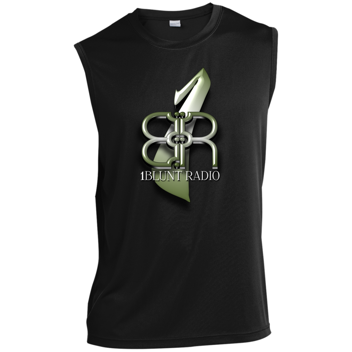 1Bluntradio - ST352 Men’s Sleeveless Performance Tee