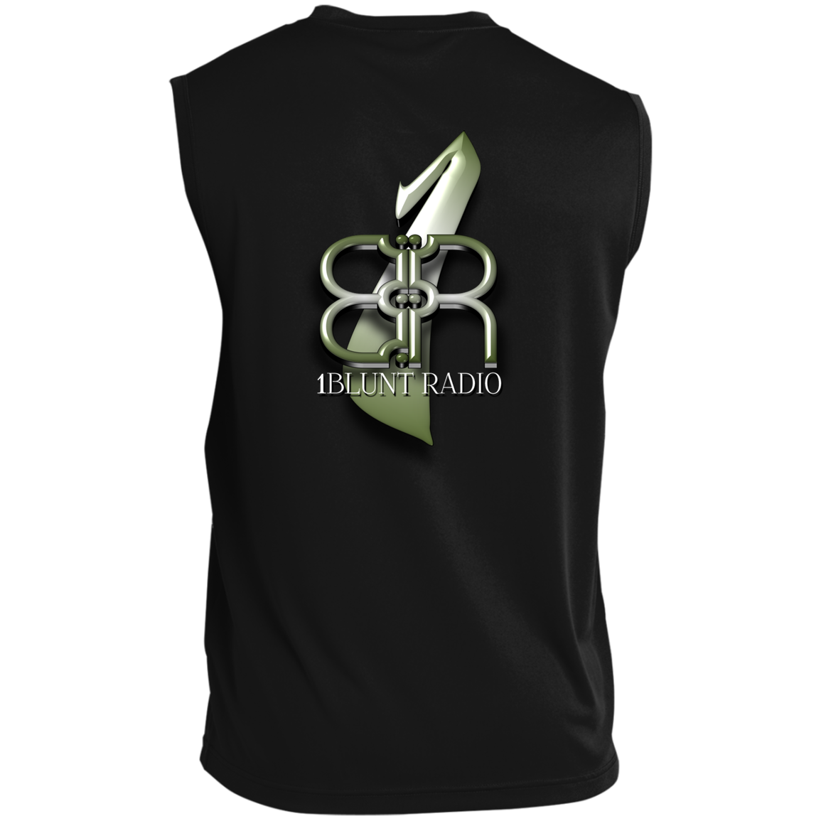 1Bluntradio - ST352 Men’s Sleeveless Performance Tee