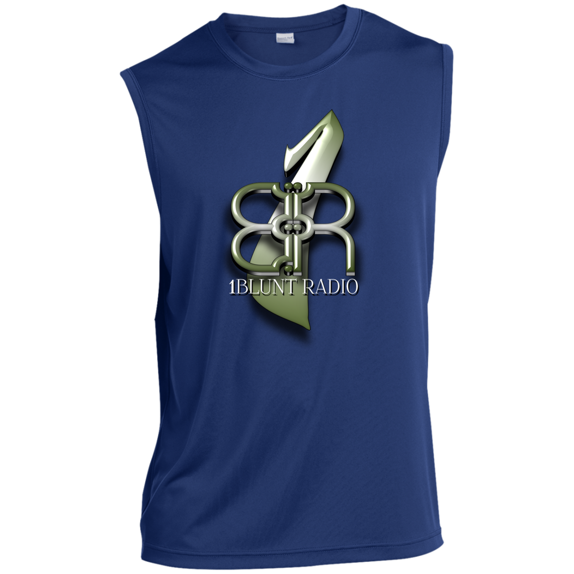 1Bluntradio - ST352 Men’s Sleeveless Performance Tee