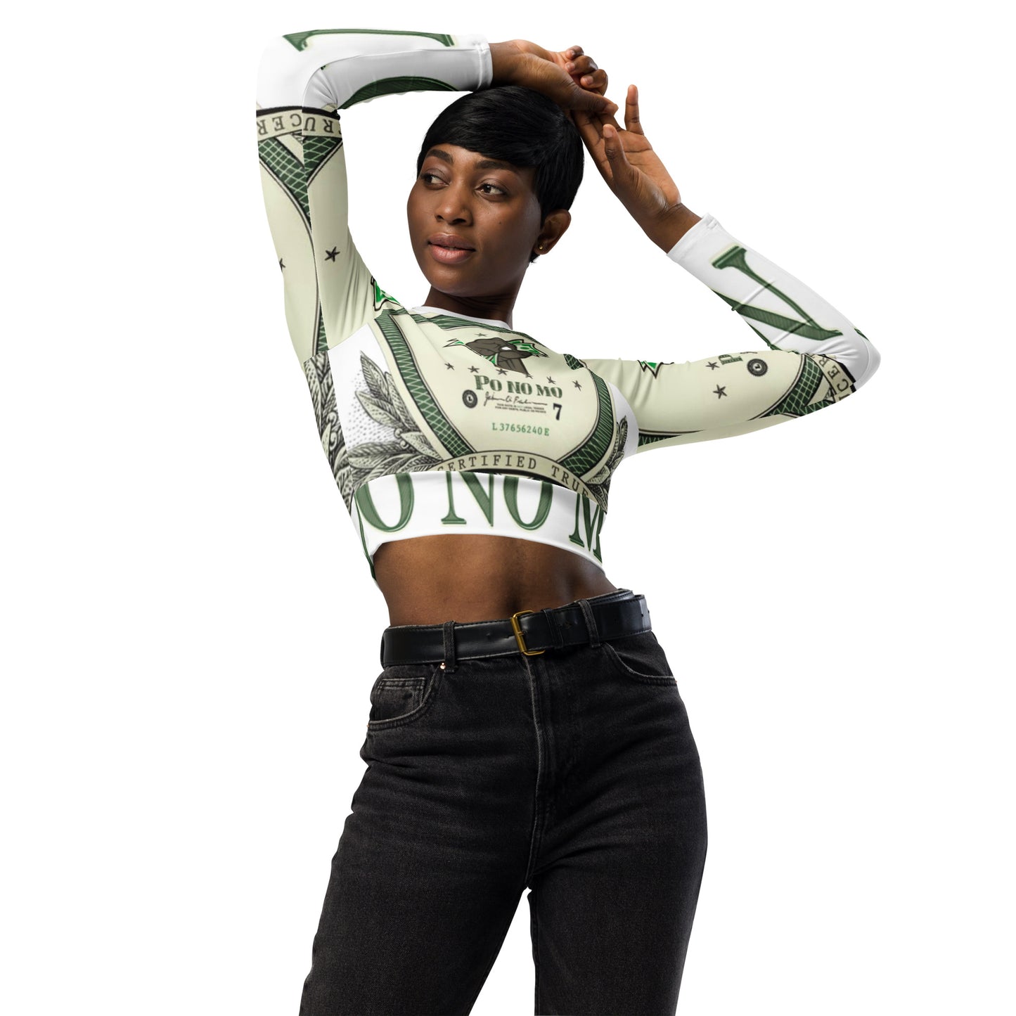 PO NO MO WEAR - Recycled long-sleeve crop top