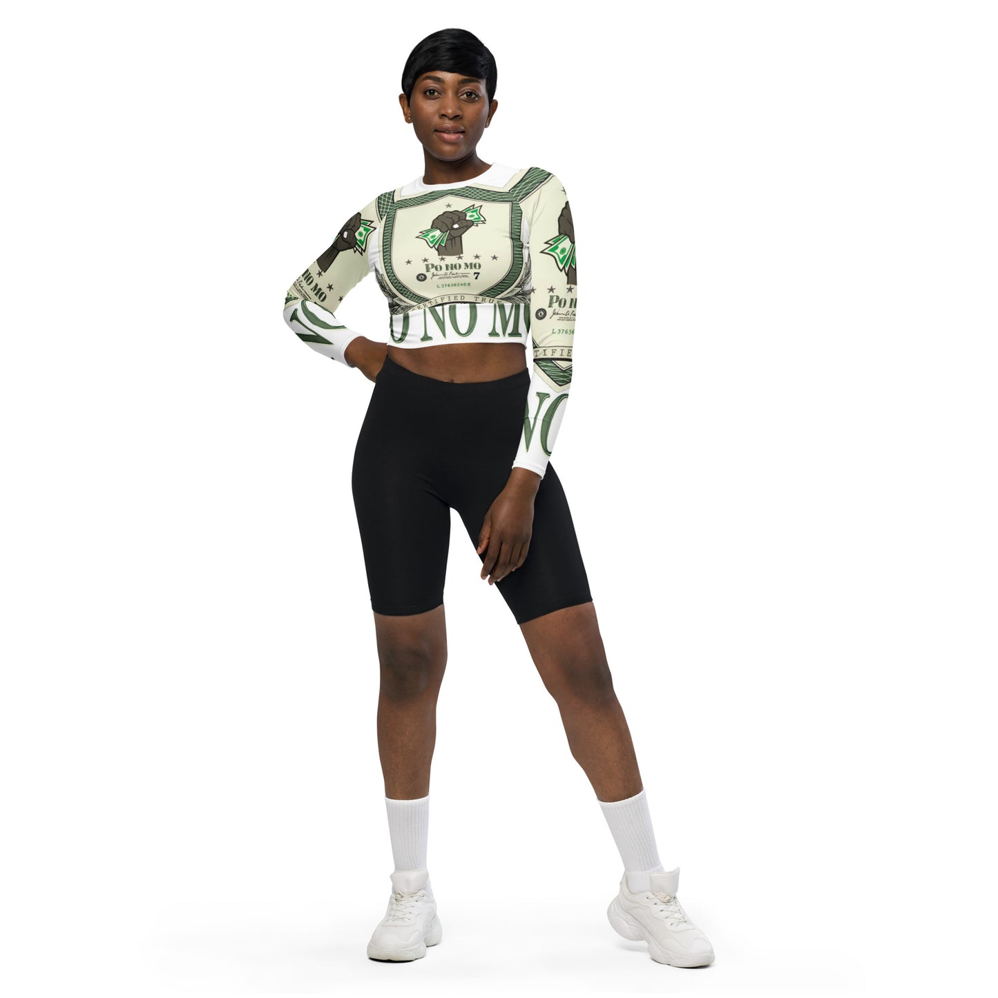 PO NO MO WEAR - Recycled long-sleeve crop top