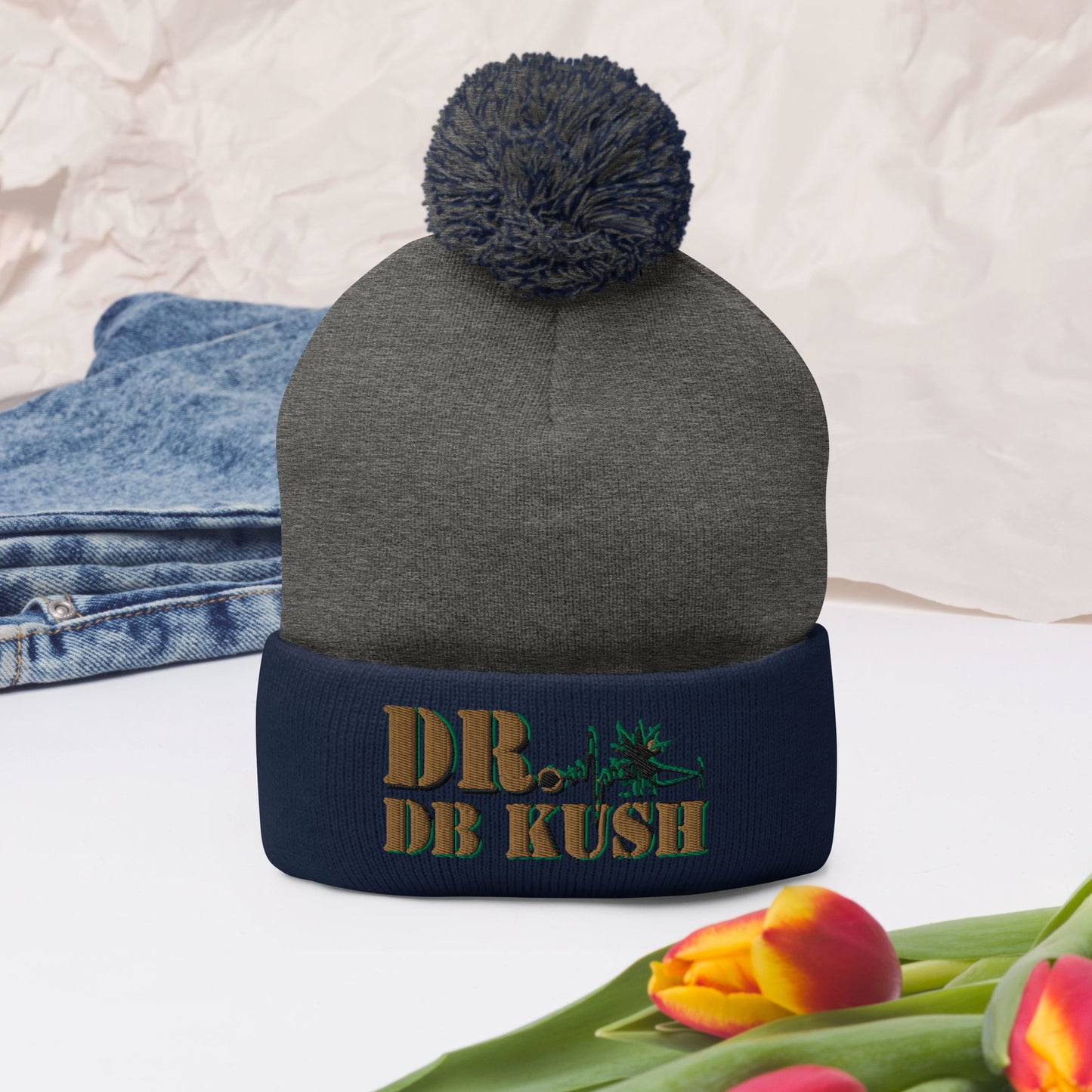 DR DB KUSH - Pom-Pom Beanie