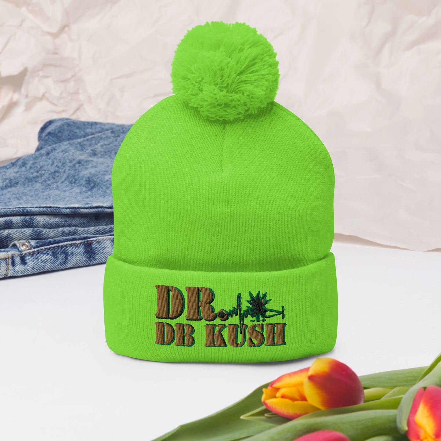 DR DB KUSH - Pom-Pom Beanie