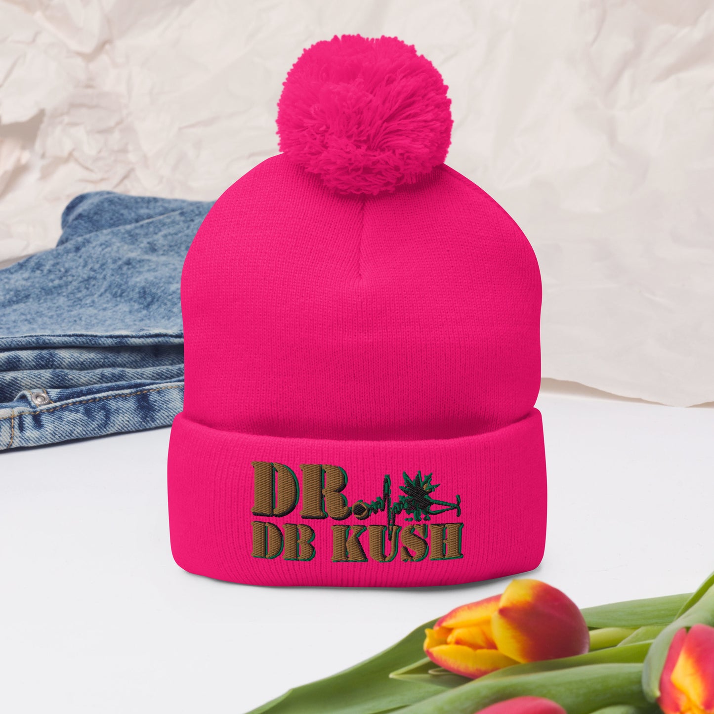 DR DB KUSH - Pom-Pom Beanie